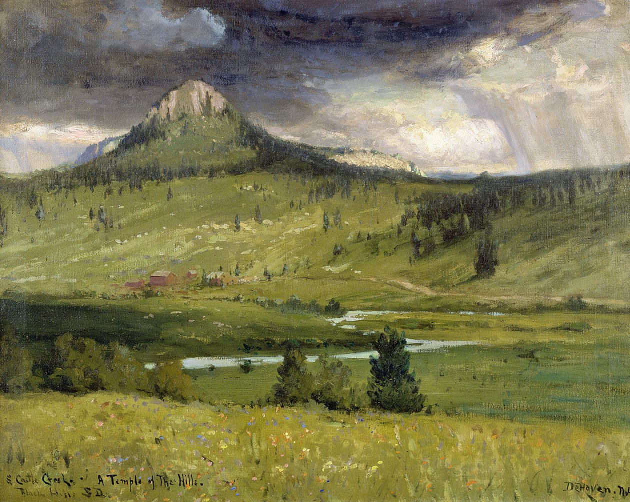 South Castle Creek, a Temple of the Hills, Black Hills, South Dakota av Franklin De Haven