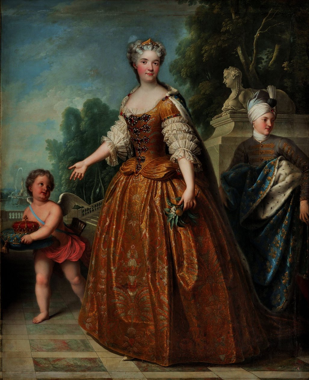 Portrett av Marie Leszczyńska (1703-1768), dronning av Frankrike av François Albert Stiémart