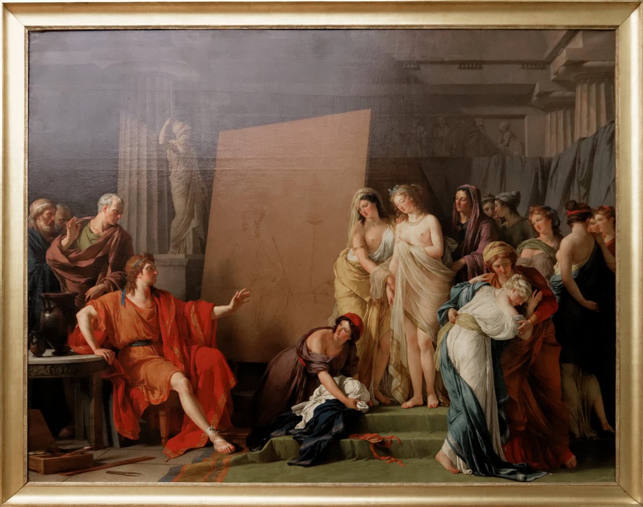 Zeuxis velge modeller fra Croton vakre kvinner av François André Vincent