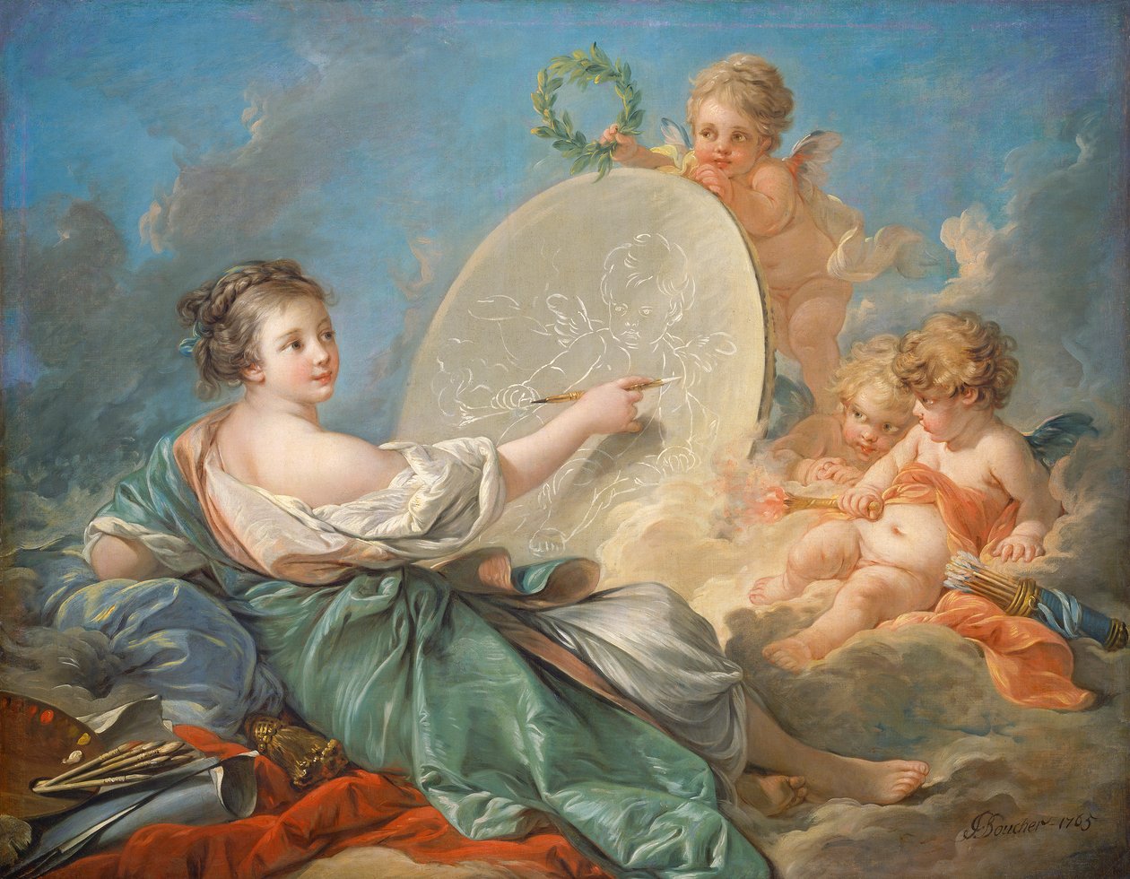 Allegory of Painting, 1765 av François Boucher