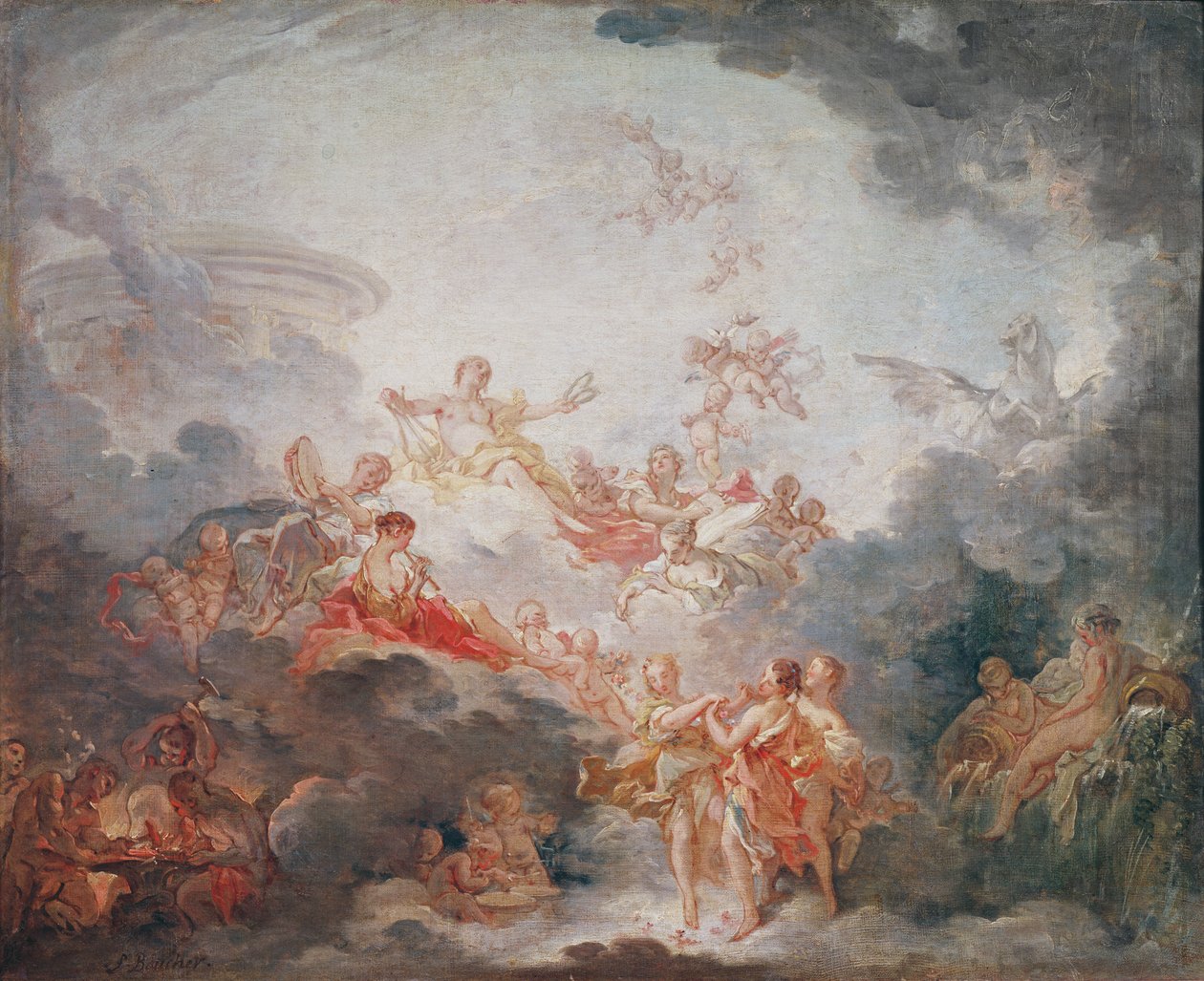 Apollo Crowning the Arts, ca. 1763-70 av François Boucher