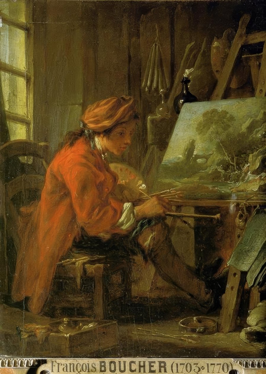Maleren i verkstedet sitt av François Boucher