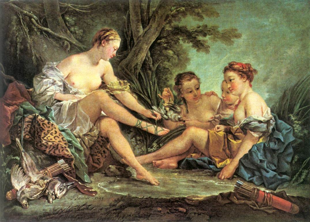 Diana etter jakten av François Boucher