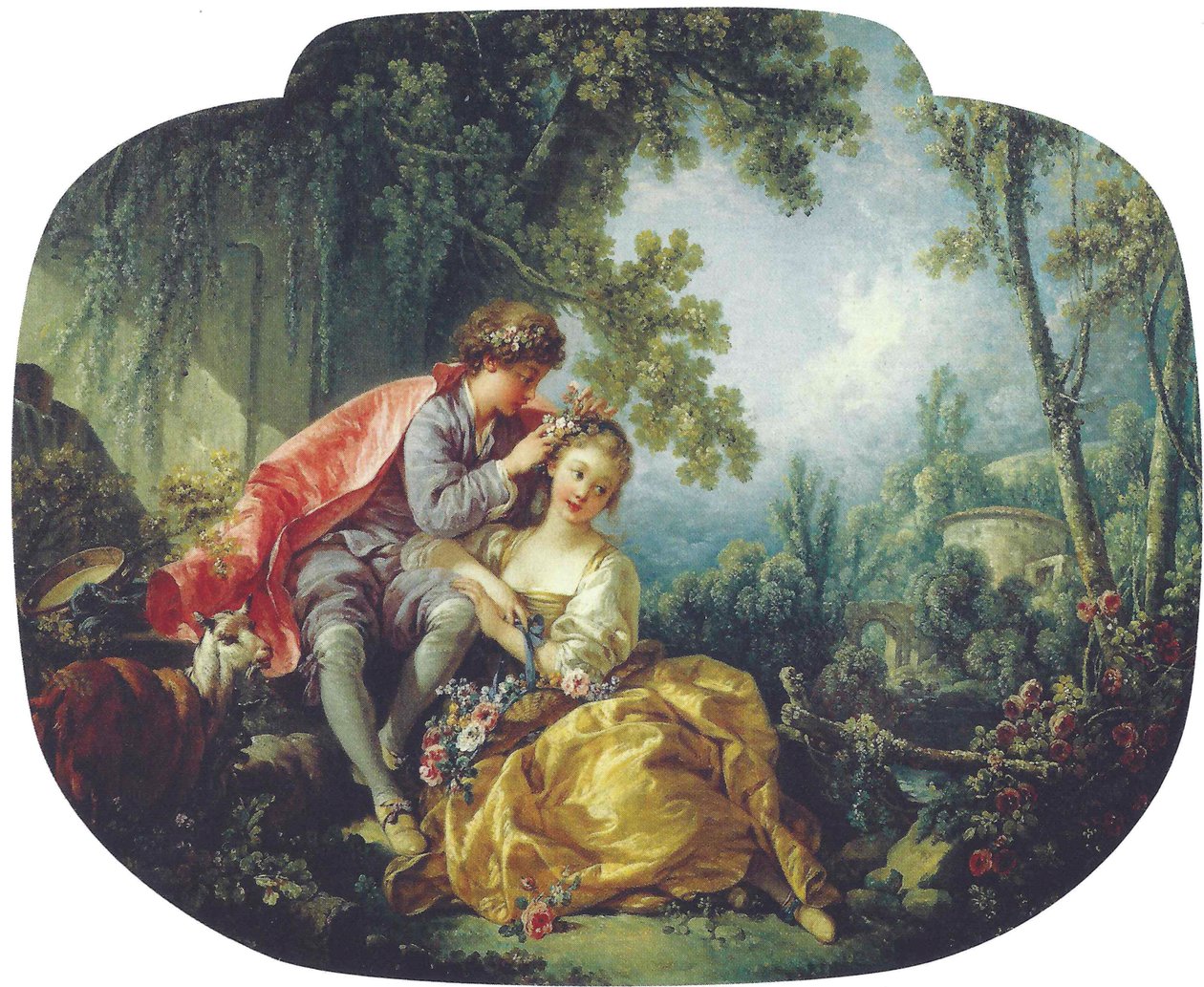 De fire sesongene: våren av François Boucher