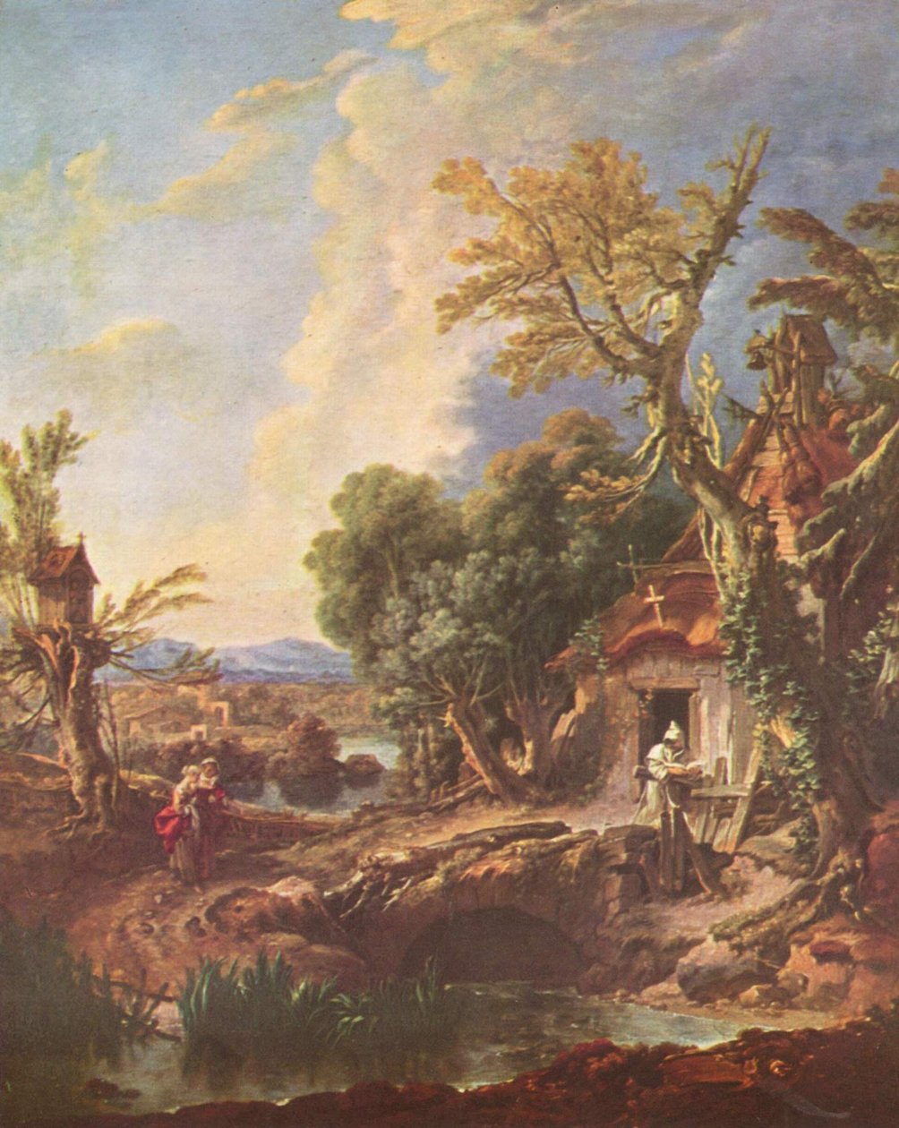 Landskap med broren Lucas av François Boucher