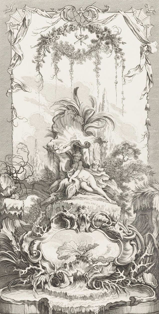 Leda i nye stykker for skjermer (nye konsepter for skjermer) av François Boucher