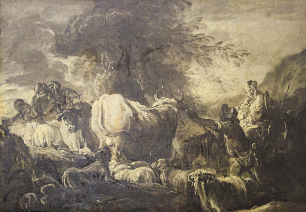 Pastoral scene av François Boucher