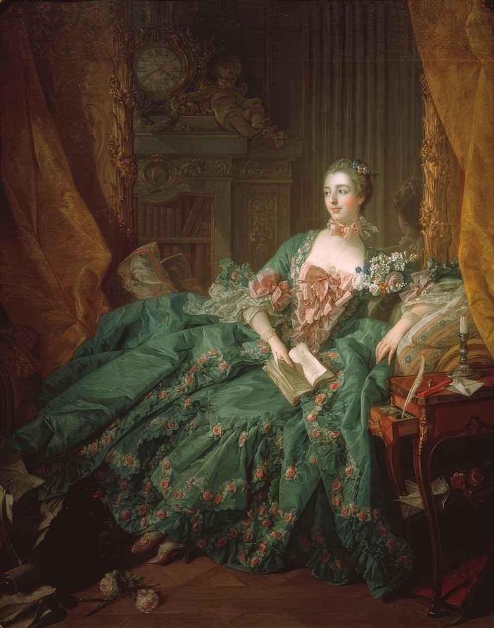 Pompadour, Jeanne Antoinette Poisson, av François Boucher