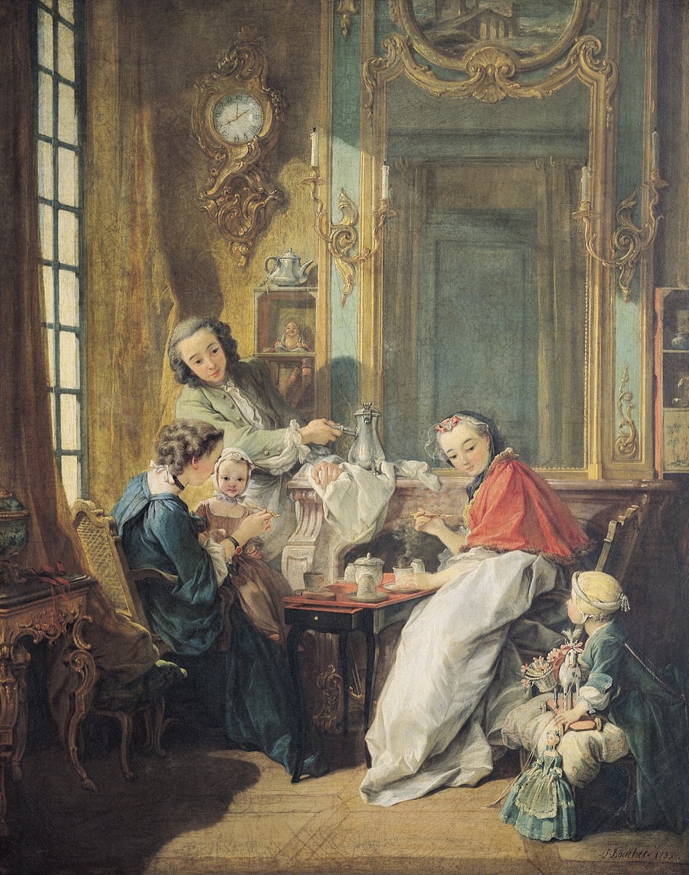 Ettermiddagsmåltidet, 1739 av François Boucher