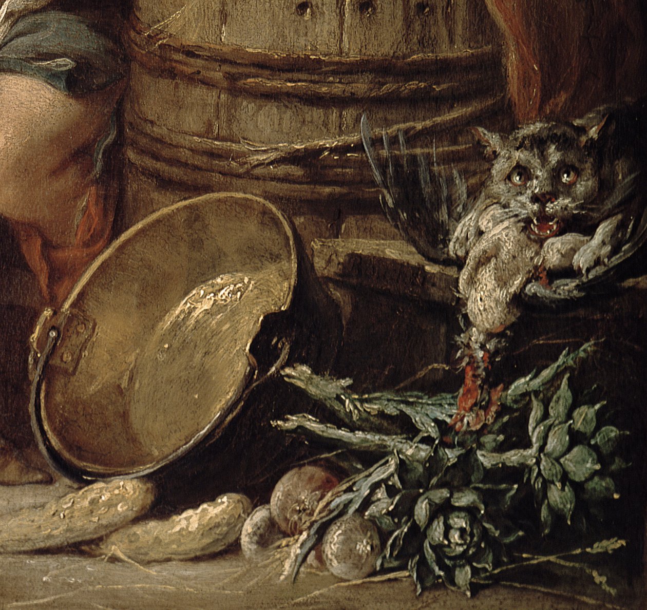 The Beautiful Kitchen Maid (detalj av 239932) av François Boucher