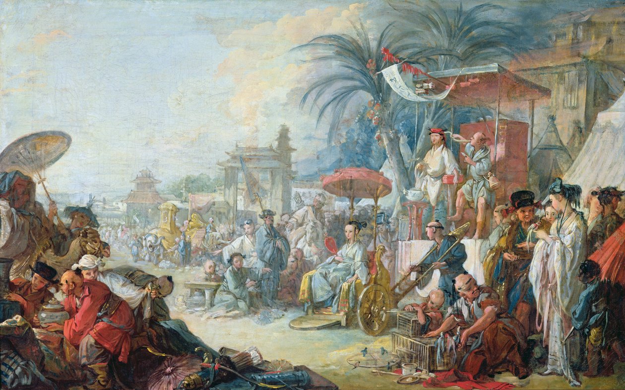 Den kinesiske messen, ca. 1742 av François Boucher