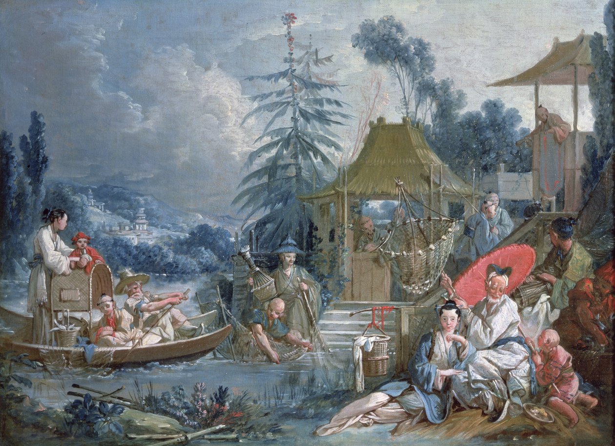 De kinesiske fiskerne, ca. 1742 av François Boucher