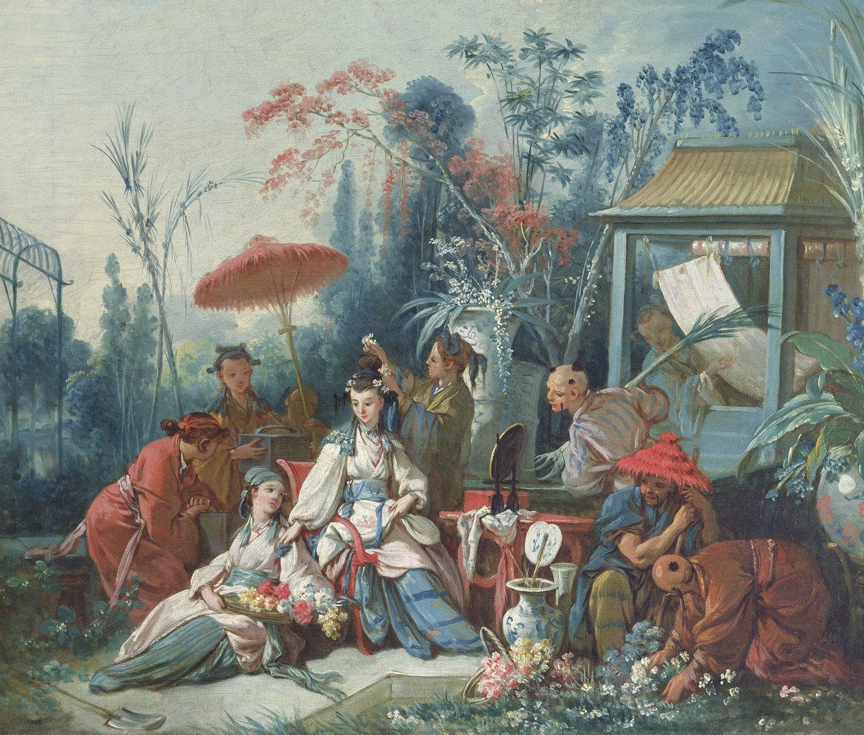 Den kinesiske hagen, ca. 1742 av François Boucher