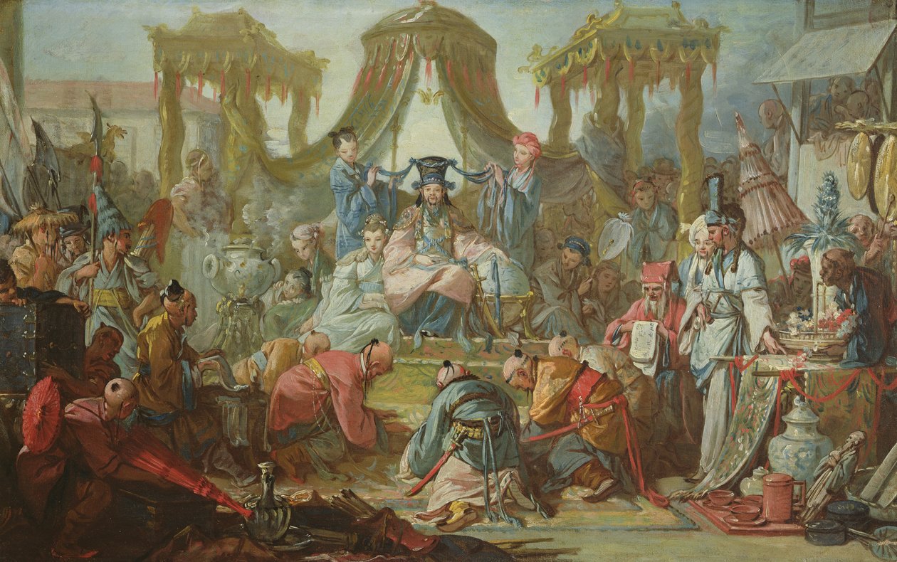 Det kinesiske ekteskapet, eller et publikum med keiseren av Kina, ca. 1742 av François Boucher