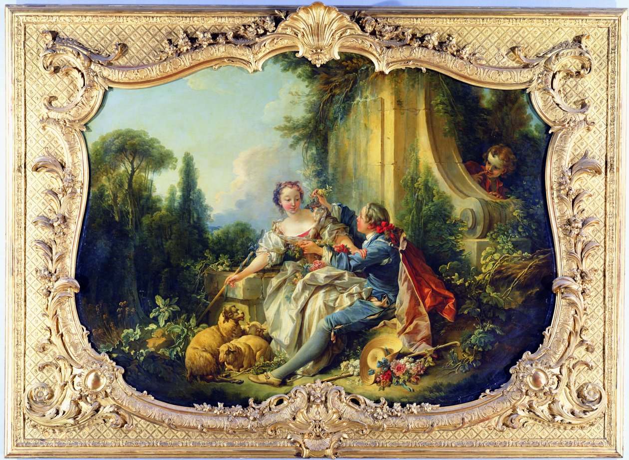 Den galante hyrden av François Boucher