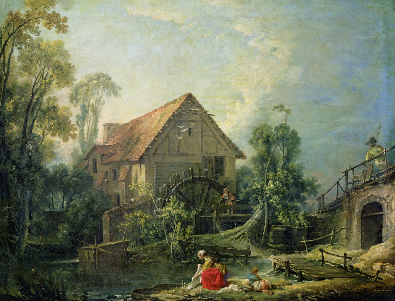 The Mill, 1751 av François Boucher