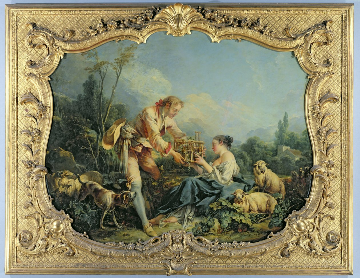 Den forpliktende hyrden av François Boucher