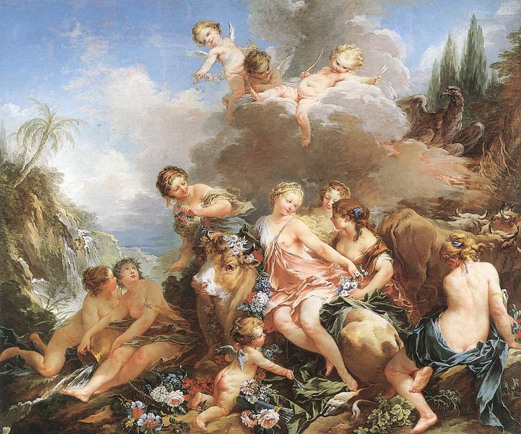 Voldtekten av Europa av François Boucher