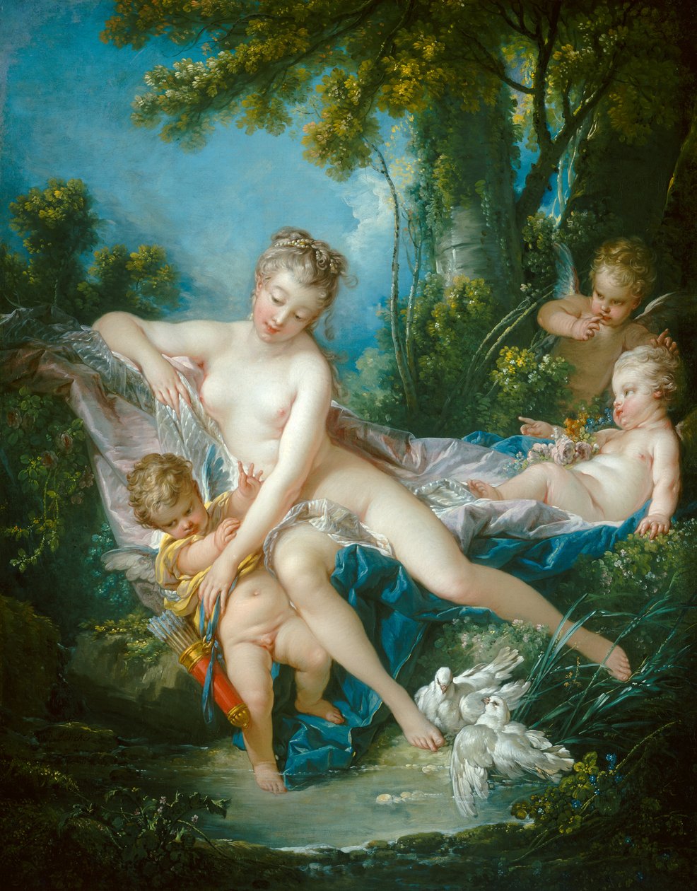 Venus trøster kjærlighet av François Boucher