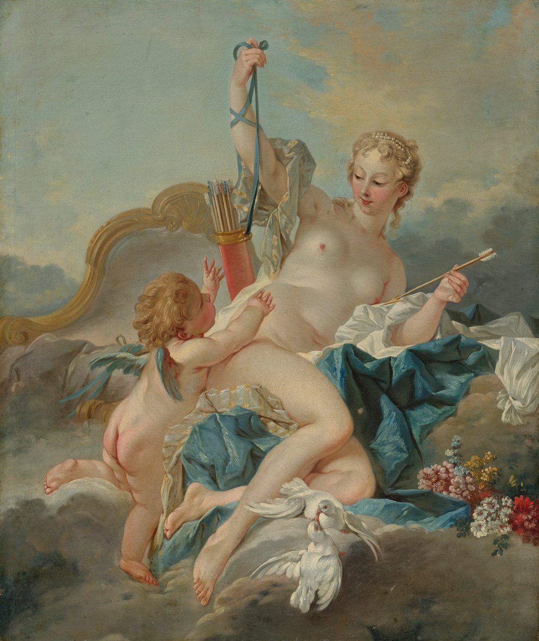 Venus avvæpner Amor av François Boucher