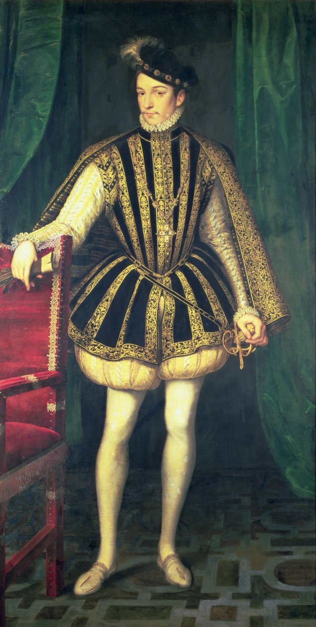 Kong Karl IX av Frankrike (1550-74), ca. 1565 av François Clouet
