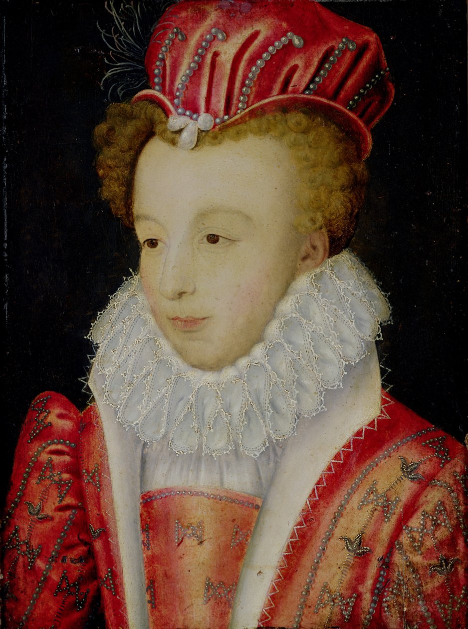 Marguerite de Valois (1553-1615) ca. 1572 av François Clouet