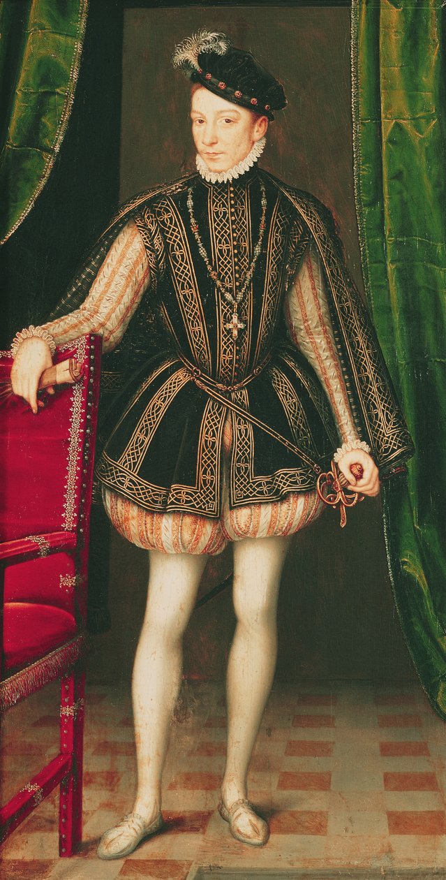 Portrett av Charles IX, 1560 av François Clouet