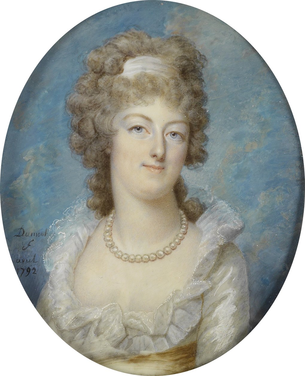 Portrett av Marie Antoinette av Francois Dumont