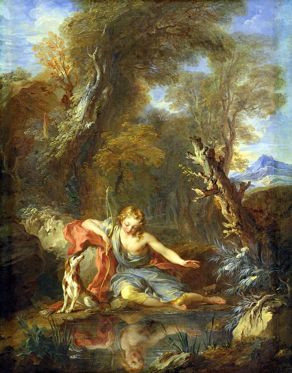 Narcissus, 1728 av François Lemoyne