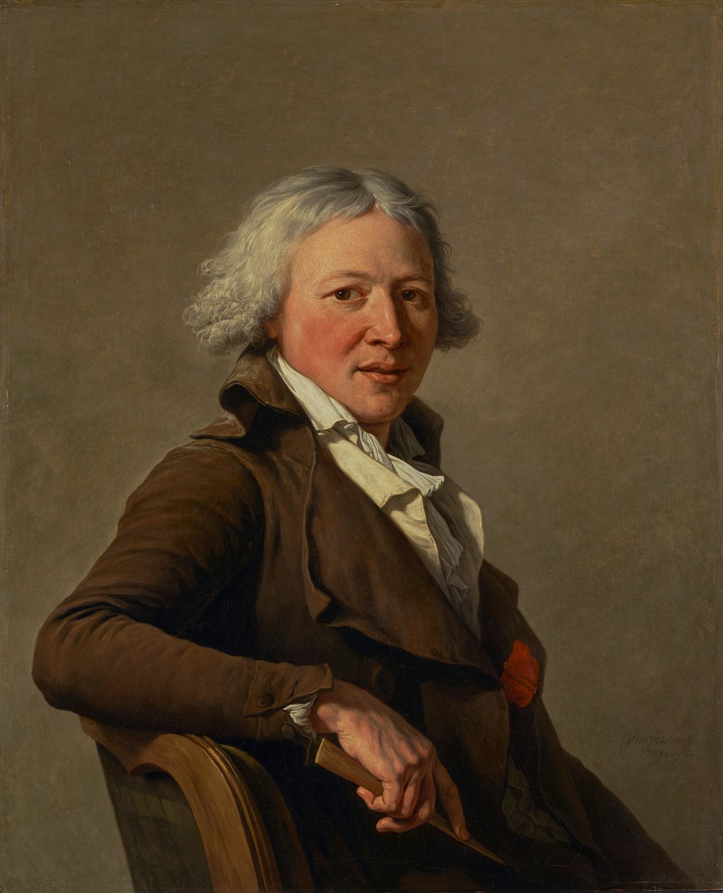 Portrett av billedhuggeren Philippe-Laurent Roland av François André Vincent