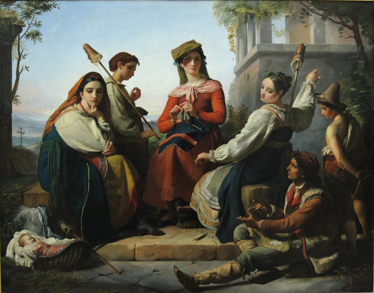 Spinnerne fra Fondi av François Joseph Navez