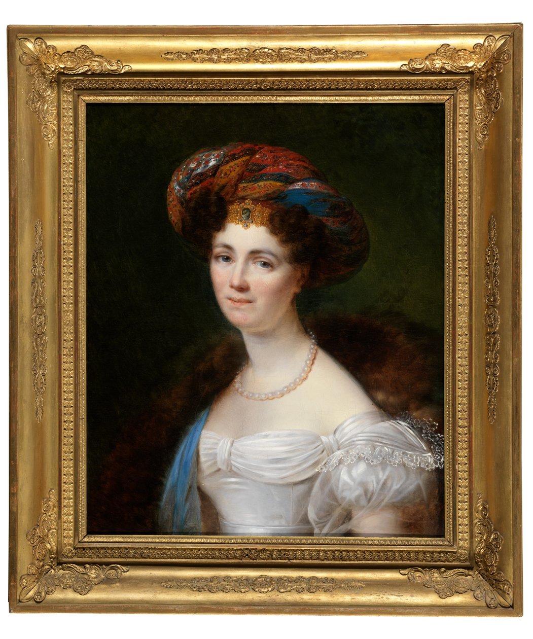 Portrett av Josephine Victoire Meslier-Duvey (olje på lerret) av François-Joseph Kinsoen