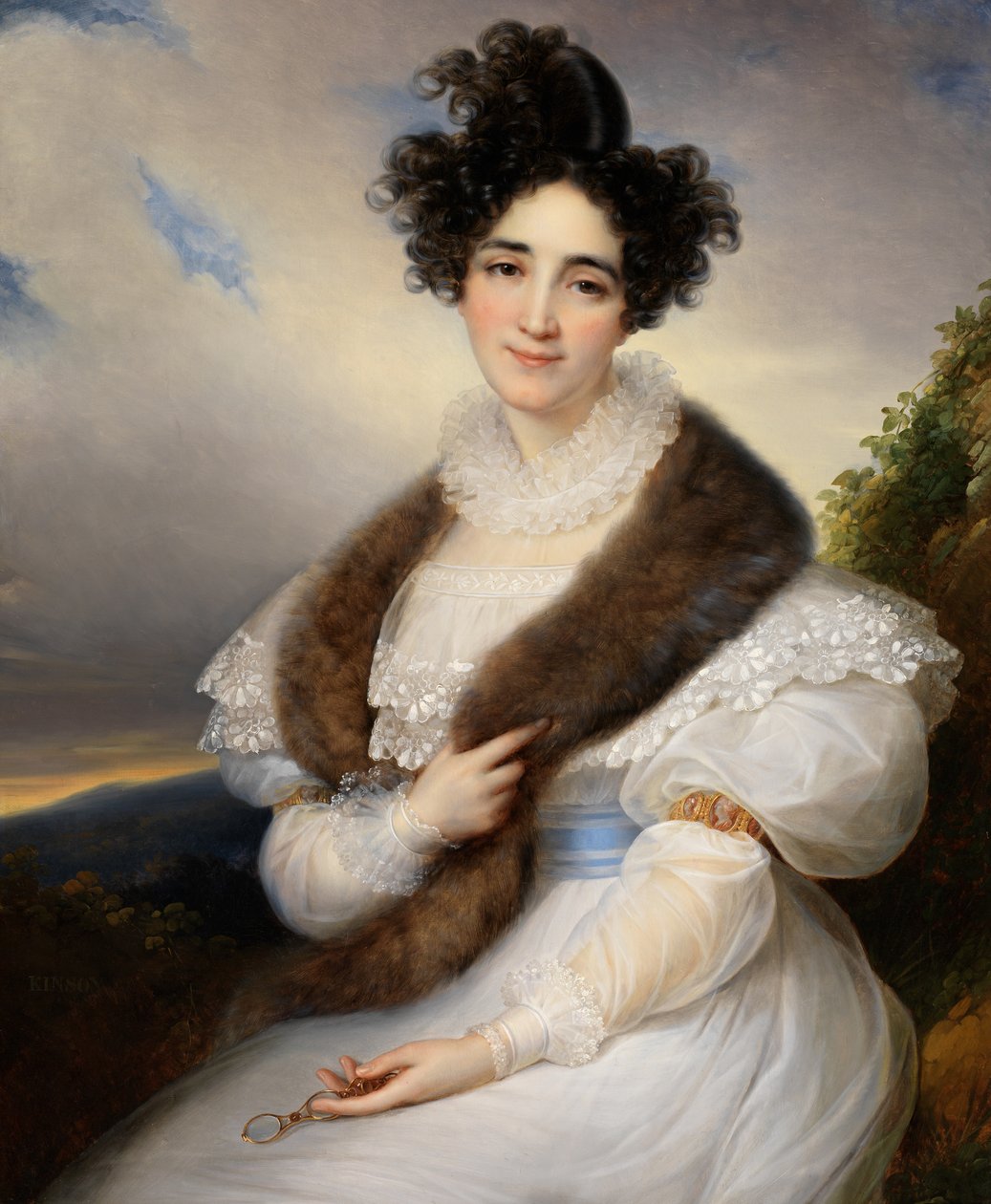 Portrett av Marie-Josephine Lafont-Porcher (olje på lerret) av François Joseph Kinsoen