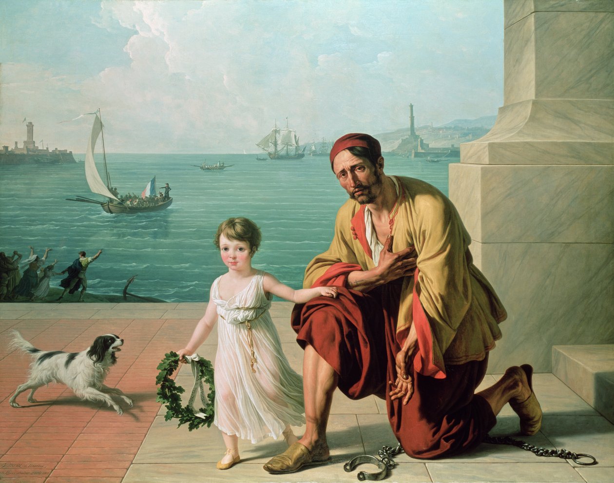 En allegori som representerer frigjøringen av franske og italienske fanger, 1806 av François André Vincent