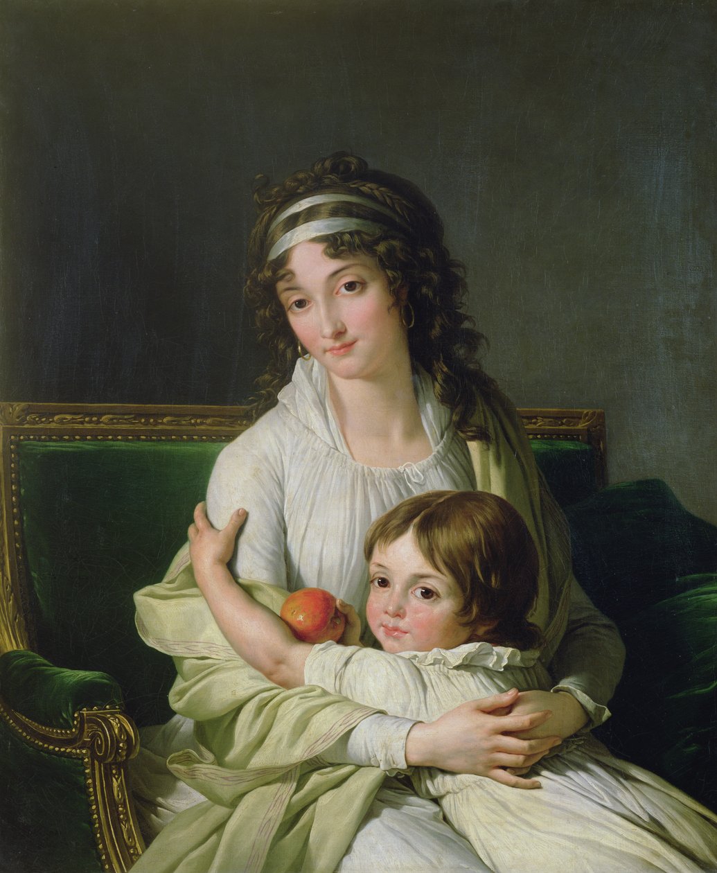 Portrett antas å være Madame Jeanne-Justine Boyer-Fonfrede og hennes sønn, Henri av François André Vincent