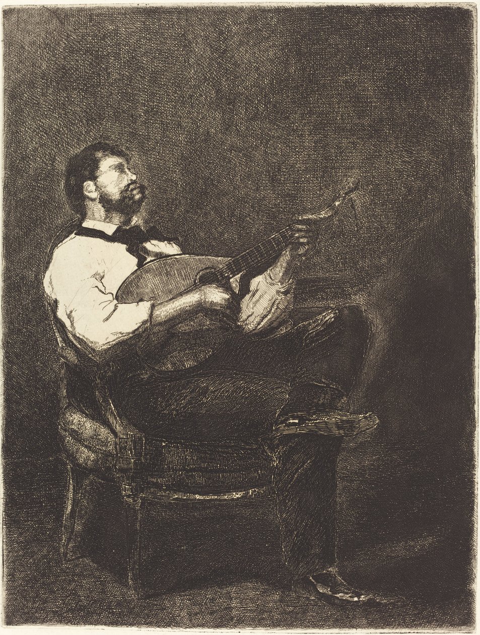 Gitarspiller av François Bonvin