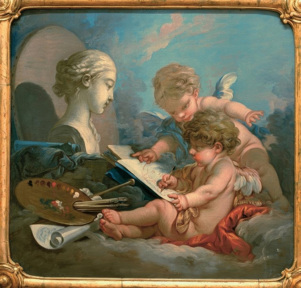 Allegori om maleri av François Boucher
