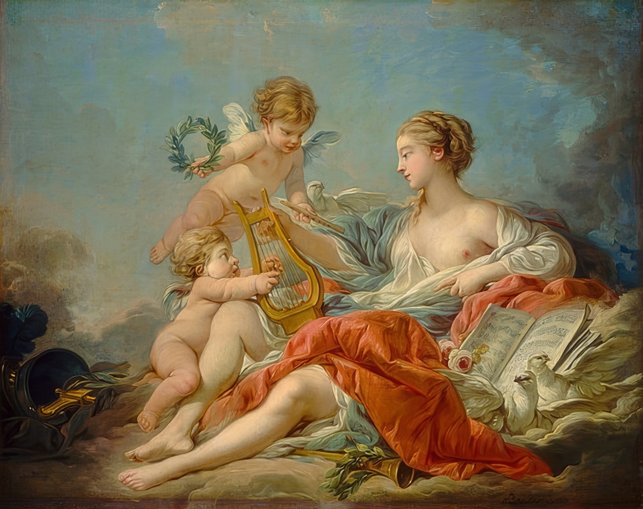 Allegori av musikk. 1764 av François Boucher
