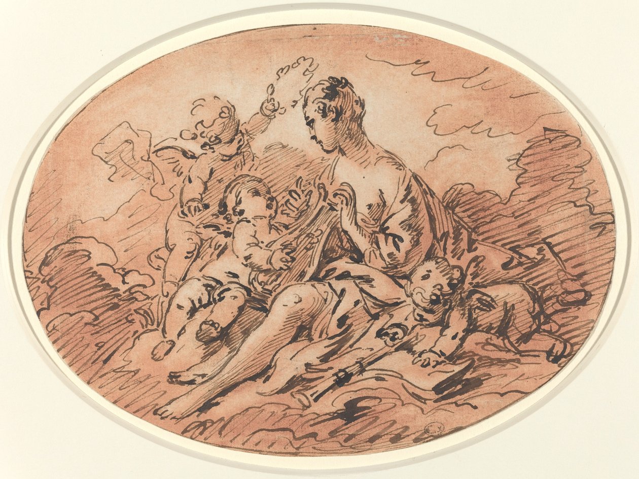 Allegori av musikk av François Boucher