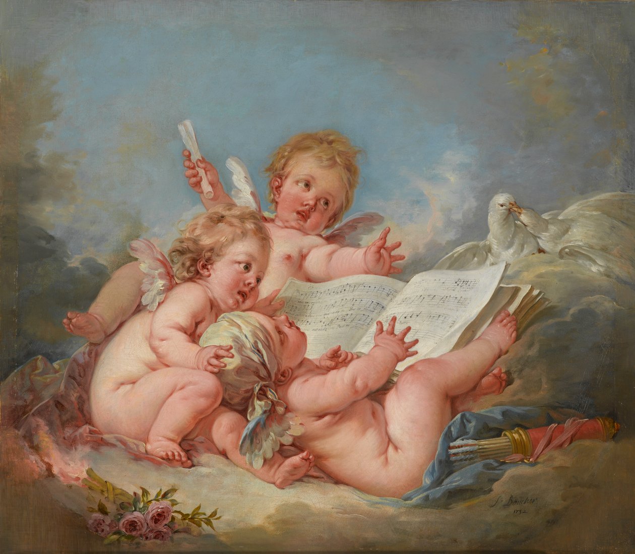 Allegory of Music, 1752 av François Boucher