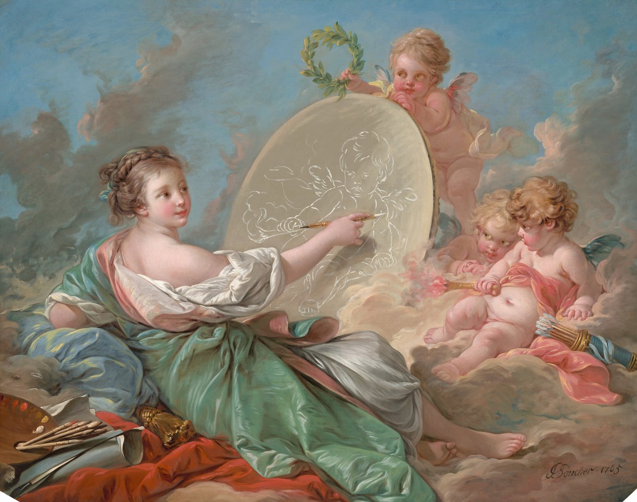 Allegori om maleri av François Boucher