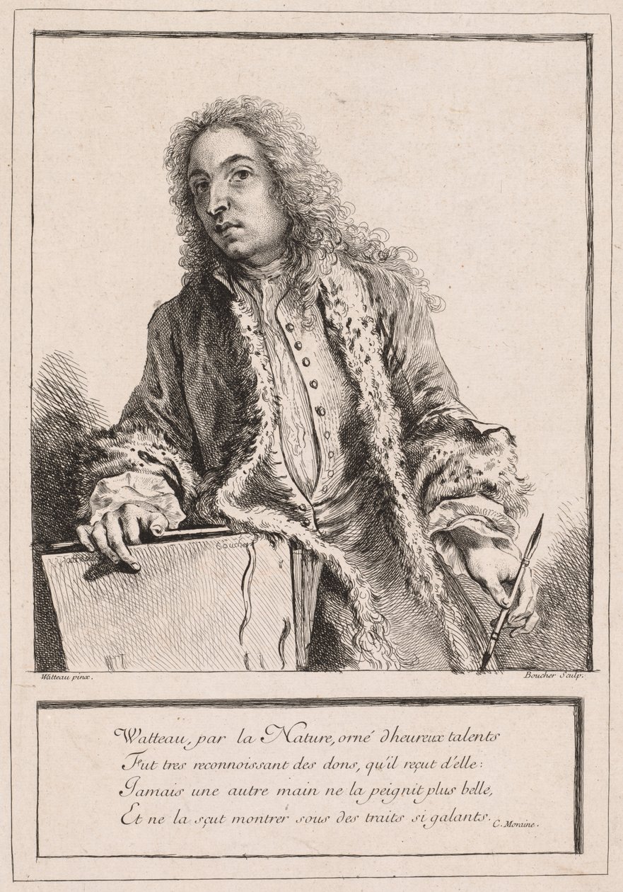 Antoine Watteau av François Boucher
