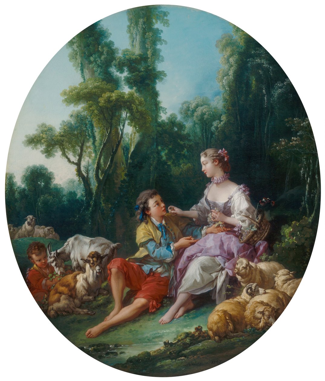 Tenker de på druen? (Pensent-ils au raisin?) av François Boucher