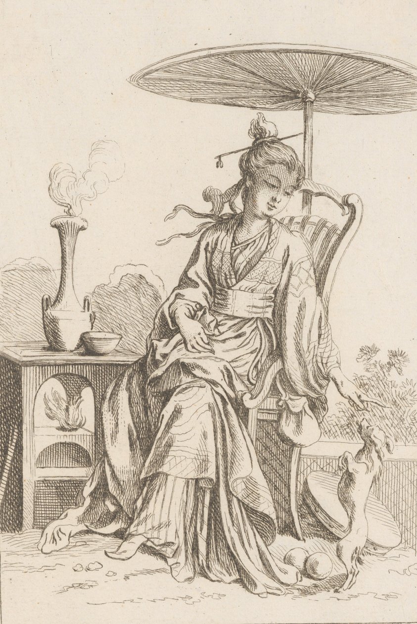 kinesisk dame, 1738-45. av François Boucher