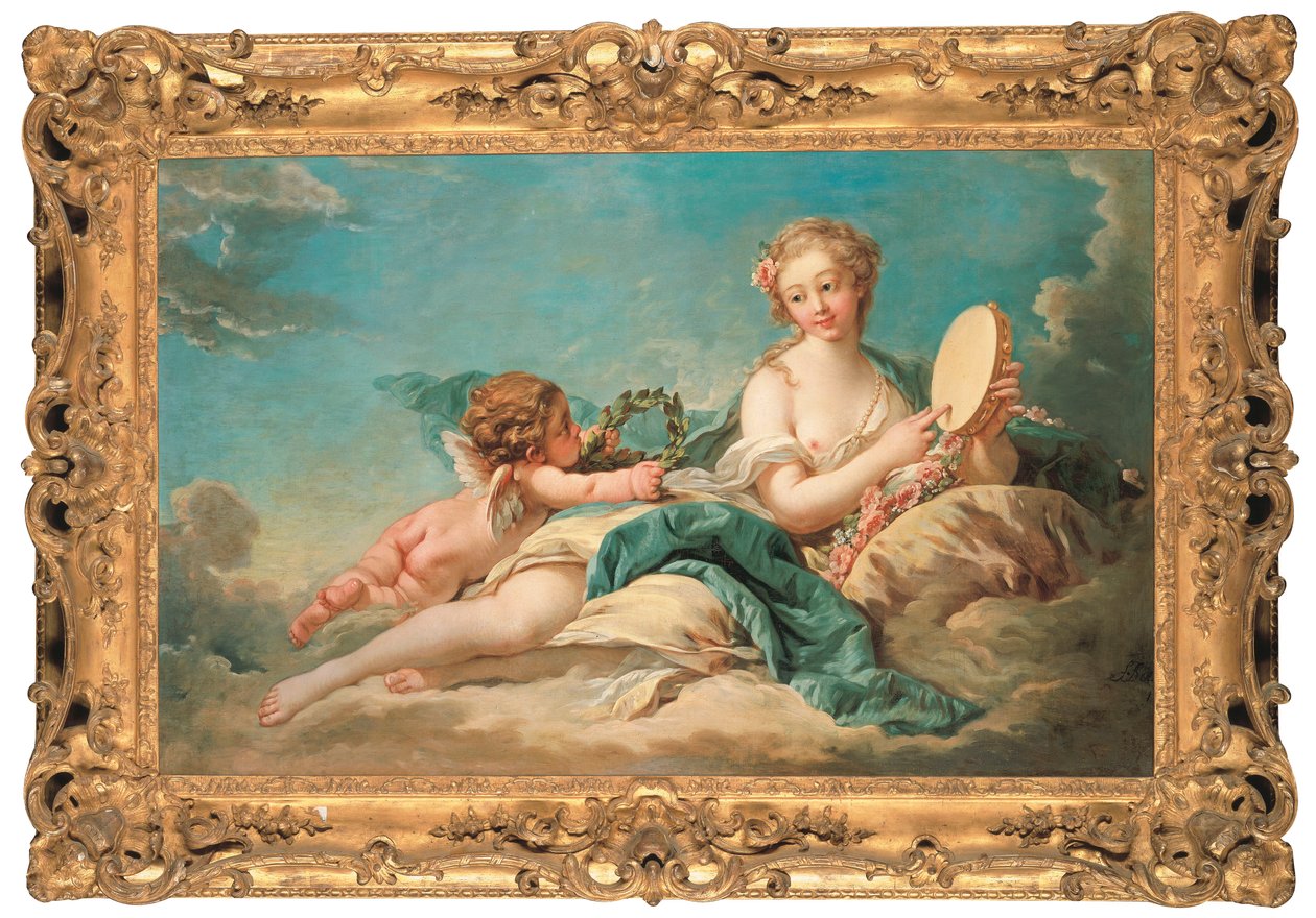 Clio, musen for historie og sang, 1758 av François Boucher