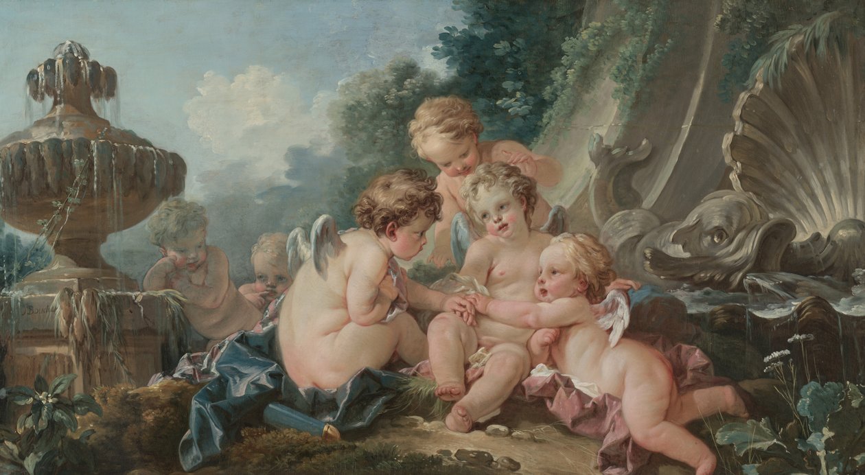 Amorer i konspirasjon, 1740-årene av François Boucher