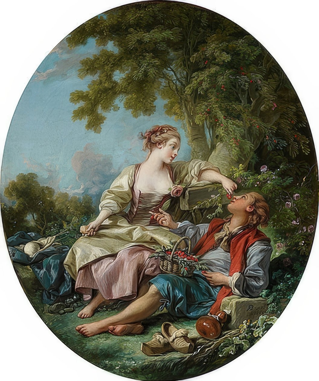 Treskoene (Les Sabots). 1768 av François Boucher