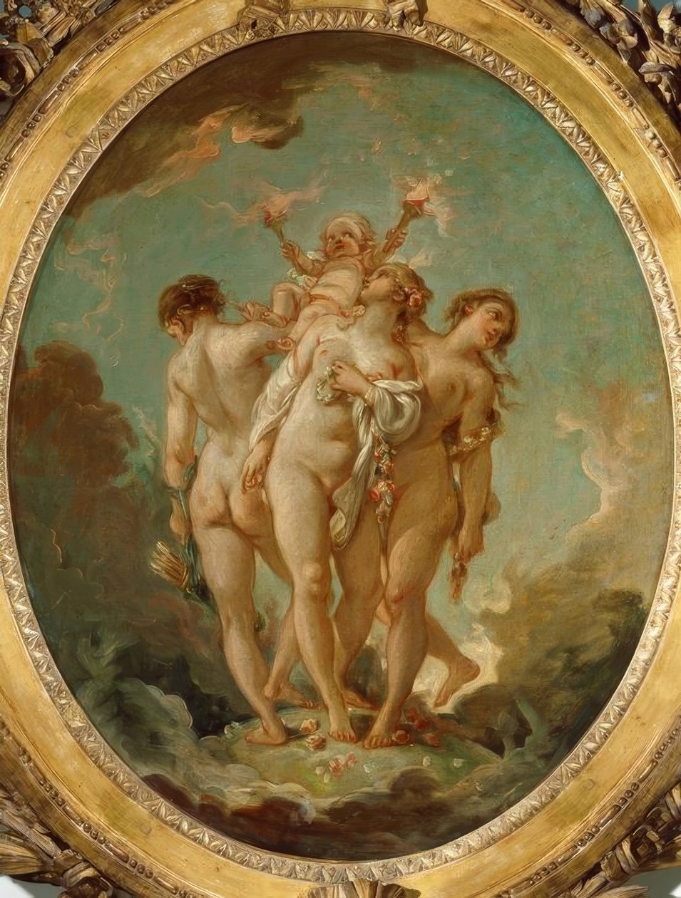 De tre nådene med amor av François Boucher