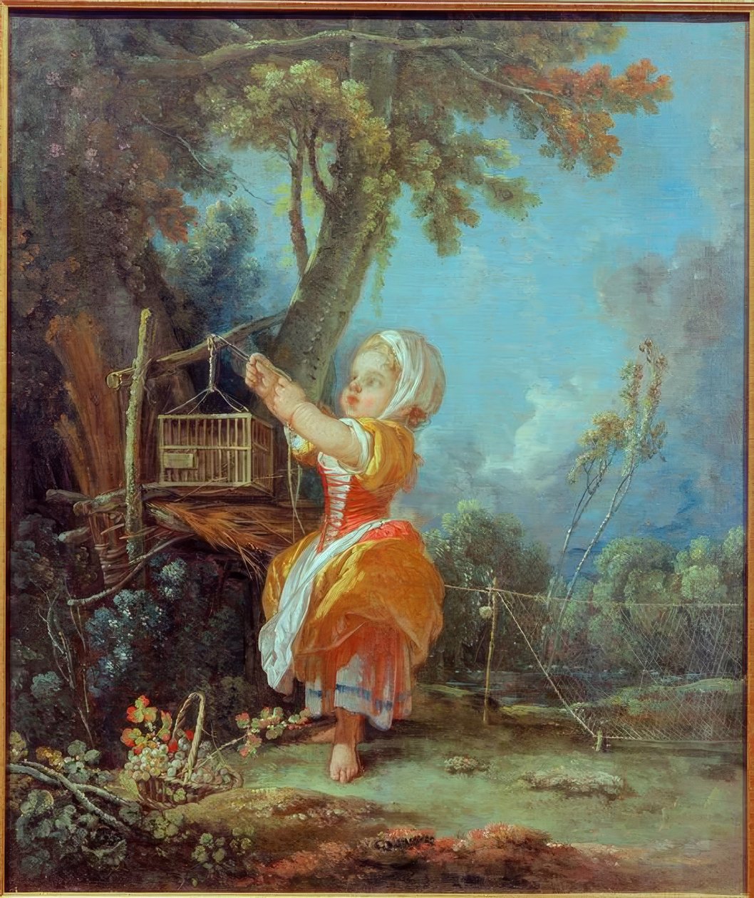 Den lille fuglefangeren av François Boucher