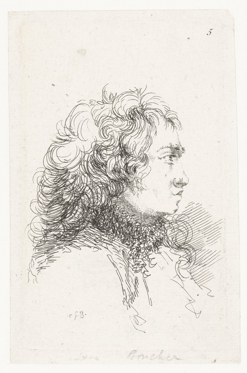 Leder for en Young Man Suite med små sjangerstykker og overskrifter av François Boucher